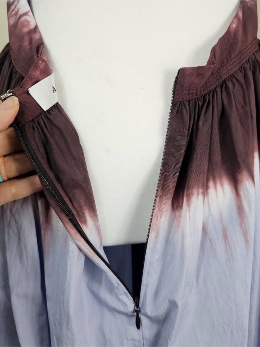A.L.C Blair Gown Sleeveless Tie-Dye Halter Maxi Dress size 6. - Picture 6 of 9